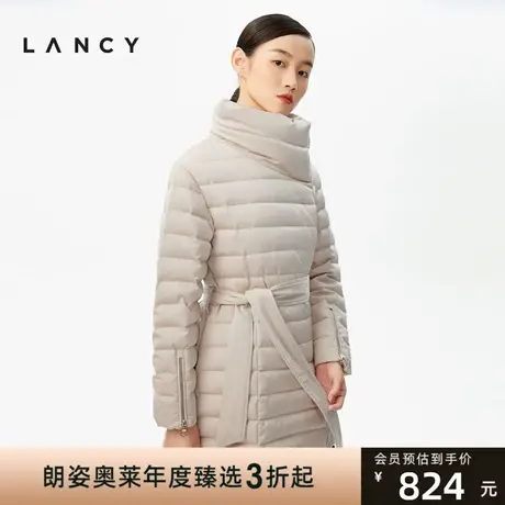 [特价]朗姿奥莱清仓特卖SAM联名系列羽绒服冬时尚翻领羽绒外套女图片