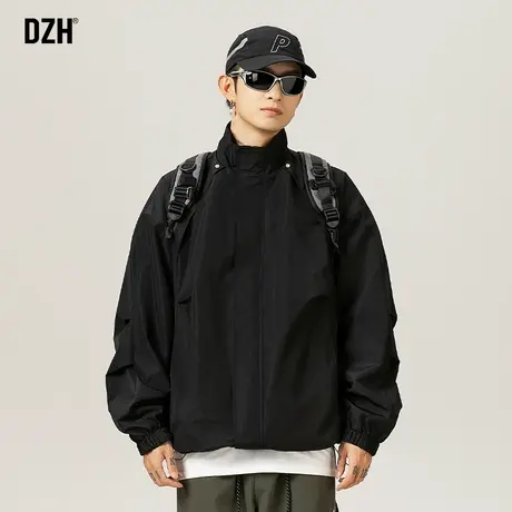 男士黑色机能冲锋衣外套男春季潮牌2025新款美式飞行服夹克登山服商品大图