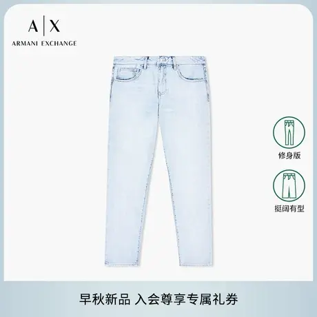 ARMANI EXCHANGE/阿玛尼2025早秋新款男士全棉低腰修身牛仔裤官方图片
