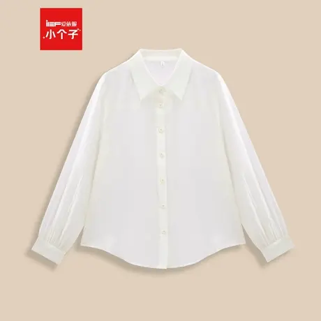 IEF/爱依服2025夏季新款韩版简约纯色通勤气质百搭长袖衬衫上衣商品大图
