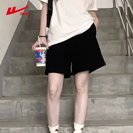 ZH回力户外运动短裤女2025新款今年流行爆款夏季宽松透气阔腿裤商品大图