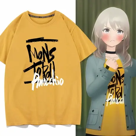 哭泣少女乐队河源木桃香同款cos纯棉短袖t恤男女二次元半袖衣服夏图片
