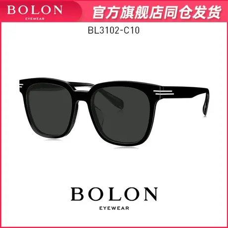 BOLON暴龙眼镜2023新品偏光方形太阳镜韩版黑超板材墨镜男BL3102商品大图