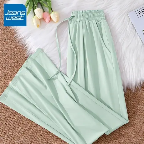 KV真维斯凉感裤子2025新款今年流行爆款夏季运动休闲小个子直筒裤商品大图