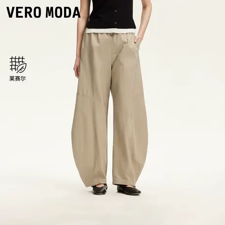 Vero Moda休闲裤2025夏季新款天丝含莱赛尔宽松香蕉裤商品大图