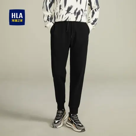 HLA/海澜之家收脚口休闲九分裤抽绳松紧腰时尚运动时尚有型裤子男商品大图