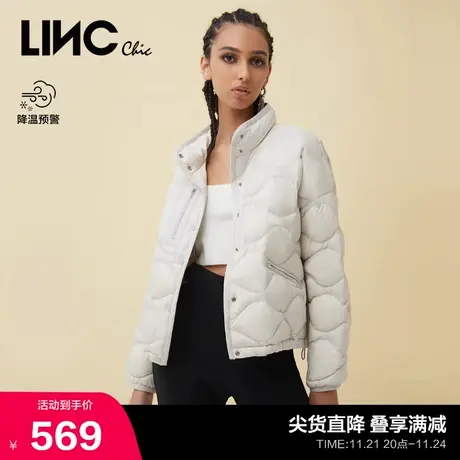 LINCCHIC金羽杰羽绒服女轻薄短款羽绒服女冬季夹克外套Y21801143商品大图