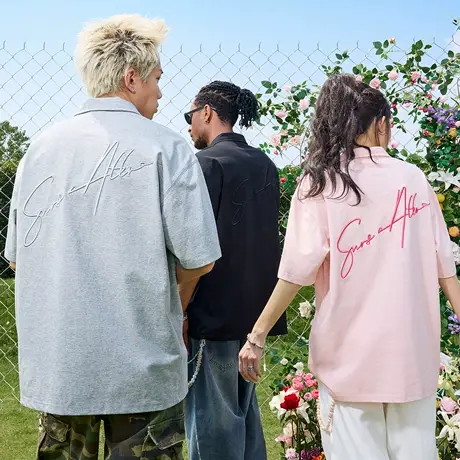 Nuthink索罗娜凉感字母刺绣polo衫美式复古潮牌男女2025夏季新款图片