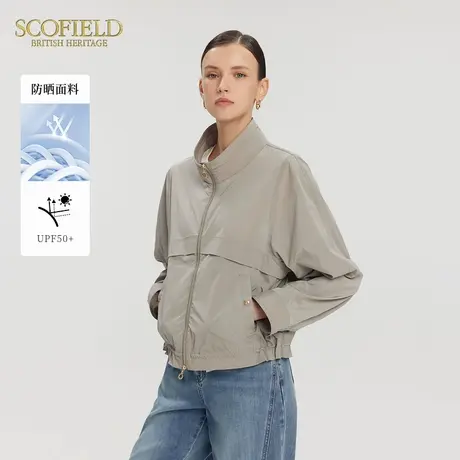 【防晒】Scofield女装户外双拉链短风衣可调节抽绳2025夏季新品商品大图