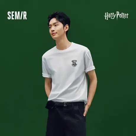 [商场同款]森马哈利波特联名短袖T恤男学院风2025夏新款凉感抑菌图片
