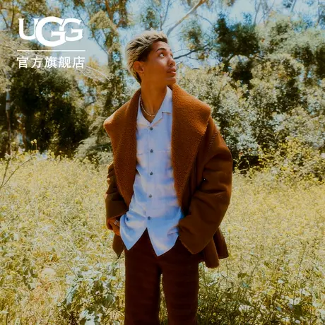 UGG秋季新款男女同款时尚潮流舒适翻领长袖复古机车外套 1158700商品大图