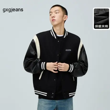 清仓gxg.jeans男装冬季棒球棉夹克JEX12100094图片