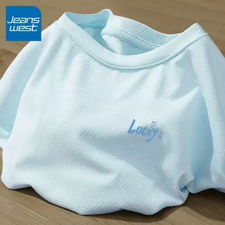 KV真维斯冰丝短袖女t恤2025新款夏季 中国风大码女装速干运动衣服图片