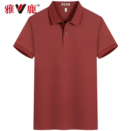 【含桑蚕丝】雅鹿短袖t恤男2025夏季新款凉感polo衫男士薄款上衣商品大图