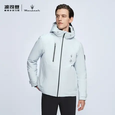 【波司登 x Maserati】波司登高端户外WIFI系列中款连帽羽绒服男图片