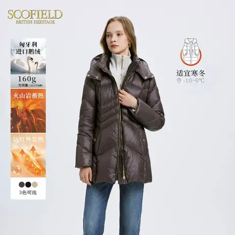 【火山岩蓄热远红外发热】Scofield女匈牙利鹅绒羽绒服冬商品大图