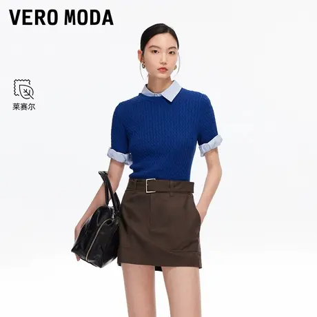 Vero Moda裙裤2025秋季新款含莱赛尔棉同色腰带纯色短裤325315004商品大图