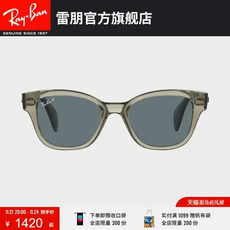 【�新品】🥊RayBan雷朋太阳眼镜透明方框偏光墨镜0RB0880SF图片