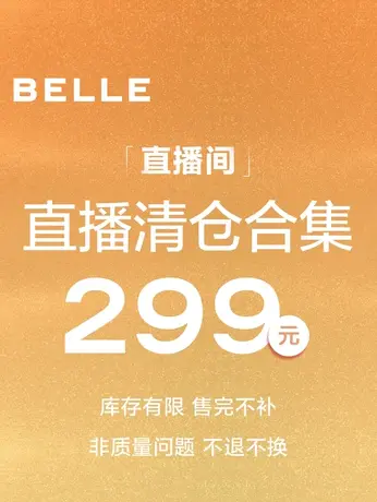 百丽复古厚底马丁靴女2022冬新牛皮革拉链便穿皮靴3L361DZ2商品大图