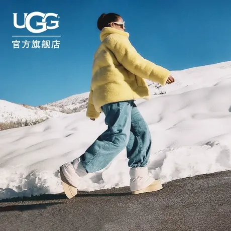 UGG秋季新款女士舒适时尚纯色立领拉链休闲夹棉夹克外套 1158698商品大图