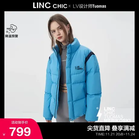 LINCCHIC金羽杰羽绒服男女同款设计师联名短款羽绒服女N22801503商品大图