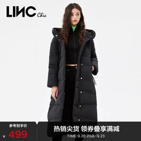 LINCCHIC金羽杰羽绒服女修身保暖加厚超长款羽绒服女冬季2088508商品大图