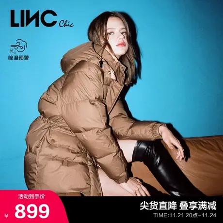 LINCCHIC金羽杰短款羽绒服女2023冬季新品美拉德色系Y23802320Y图片