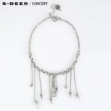【冬装新品】sdeer圣迪奥专柜正品复古趣味挂饰项链5184308图片