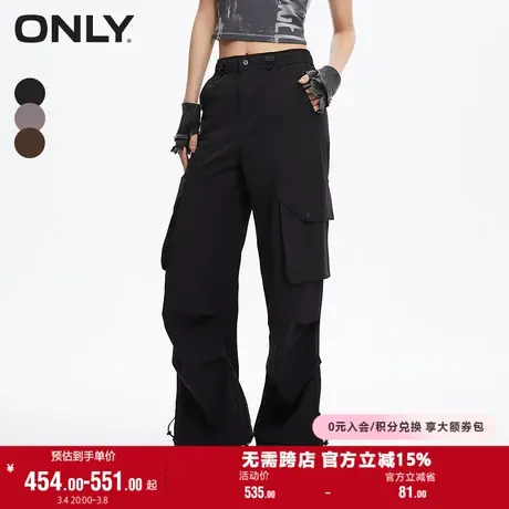 ONLY奥莱夏季时尚百搭高腰显瘦工装裤休闲裤女商品大图