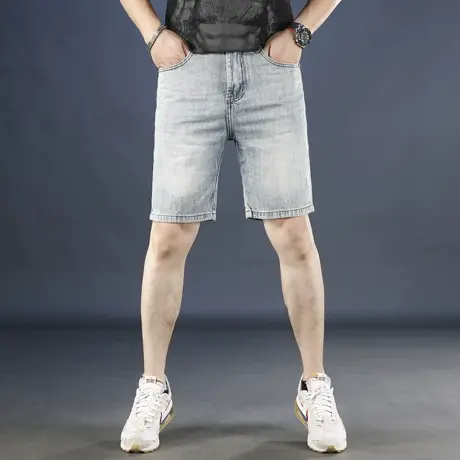 2025夏季新款男士牛仔短裤商品大图