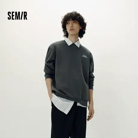 森柔棉|商场同款森马XCNSPACE航天合作系列卫衣男印花2025秋新款图片