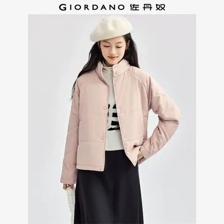 佐丹奴外套女装立领插肩袖梭织长袖棉衣外套 05374721商品大图