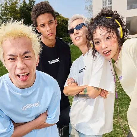 Nuthink美式潮牌字母印花短袖T恤复古宽松半袖情侣男女2025夏新款图片