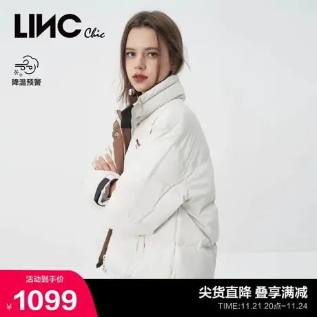 LINCCHIC金羽杰羽绒服女简约面包服短款羽绒服女冬季Y22801359Y商品大图