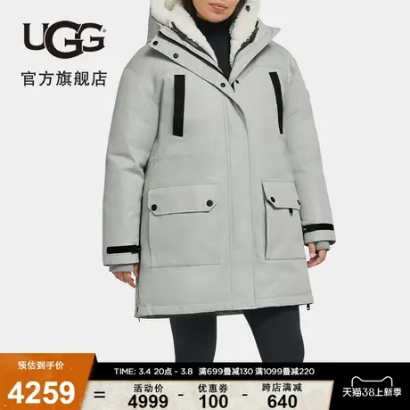 UGG冬季女士时尚舒适内带夹克连帽保暖羽绒派克大衣 1144401商品大图