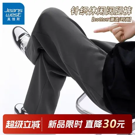 GV真维斯运动休闲裤男春秋季宽松裤子男韩版潮流青少年大码卫裤C商品大图