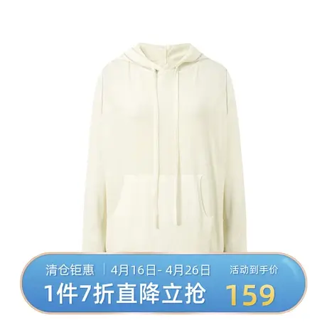 诗凡黎卫衣女秋新品长袖连帽抽绳宽松休闲上衣女7AB430481🚍商品大图