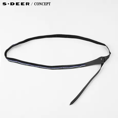 【新品】sdeer圣迪奥专柜正品简约串珠装饰腰带S15484318图片