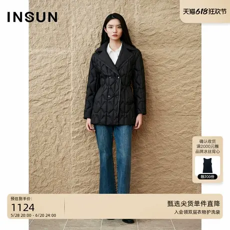 「轻暖羽绒」INSUN恩裳专选2024压胶直充长白山鹅绒服商品大图