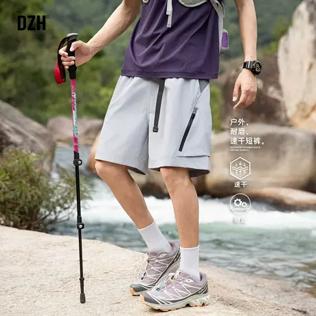 青少年速干耐磨工作裤男款2025新款户外运动短裤美式工装裤沙滩裤商品大图