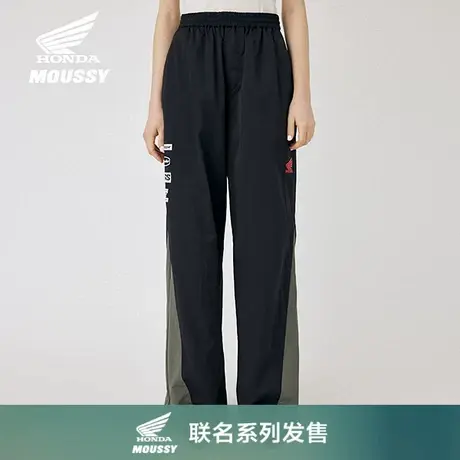 【HONDA】MOUSSY 2025夏季新品拼色LOGO运动休闲裤010ISL01-6001图片