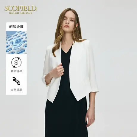 【大乐gogo严选】【醋酸】ScofieldV字无领醋酸西装挺括垫肩2025商品大图