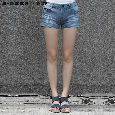 S·DEER＼CONCEPT【新品】圣迪奥内敛蓝灰调晕染休闲短裤5280973图片
