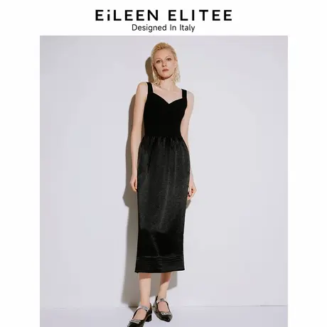 【意大利设计】朗姿法式复古针织吊带裙夏季高级感连衣裙2024新款商品大图