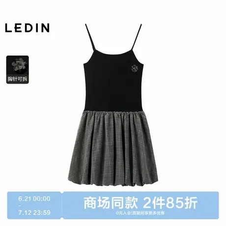 【商场同款】乐町连衣裙女2025年夏季新款千金吊带裙子C1FAF2735商品大图