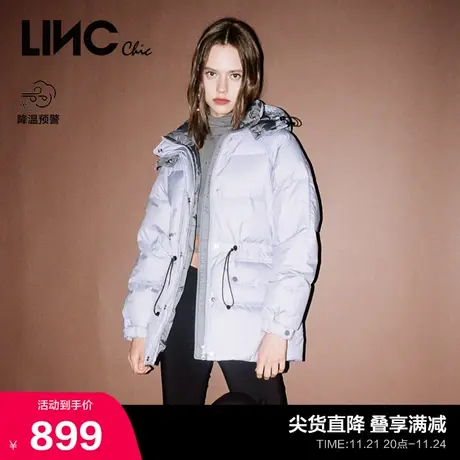 LINCCHIC金羽杰羽绒服女新款短款都市机能羽绒服女冬季Y22802320Y图片