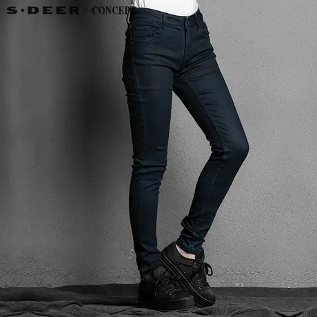 S·DEER＼CONCEPT【新品】圣迪奥弹力做脏丹宁牛仔裤S15380810图片