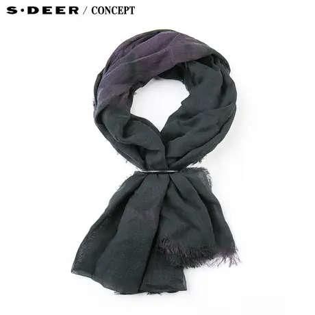 【新品】sdeer 圣迪奥专柜正品女装轻薄简约素色围巾S15383723图片