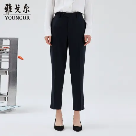 【商场同款】雅戈尔女士西裤春季商务休闲黑色西裤商务正装S2138商品大图