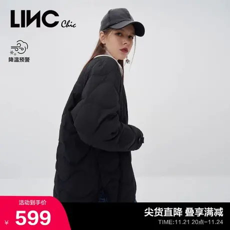 LINCCHIC金羽杰羽绒服女2023新款轻薄短款羽绒服女外套Y22802325Y商品大图